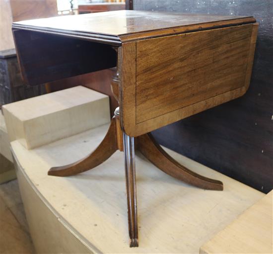 Regency style mahogany drop flap coffee table